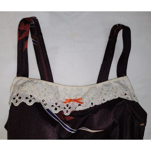 Vintage 1960s Rose Marie Reid Eyelet Keyhole Back Swimsuit Bathing Suit Size 14 - Picture 5 of 11